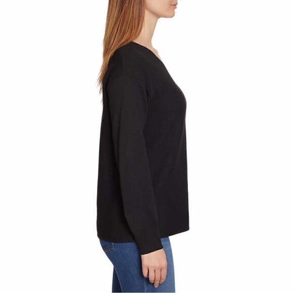 Ella Moss Ladies' Ribbed V-Neck Sweater - Picture 2 of 7